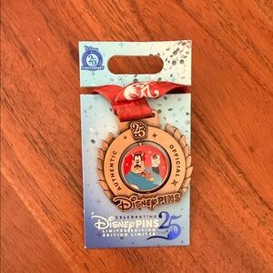 Disney Pins 25th Anniversary Pete Medals Enamel Pin LE 4000